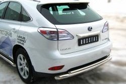 11 549 р. Защита заднего бампера (Ø76 и 42 мм, нержавейка) Russtal Lexus RX270 AL10 дорестайлинг (2010-2012)  с доставкой в г. Екатеринбург. Увеличить фотографию 3