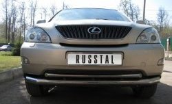 11 599 р. Защита переднего бампера (2 трубыØ63 и 42 мм, нержавейка) Russtal Lexus RX330 XU30 (2003-2006)  с доставкой в г. Екатеринбург. Увеличить фотографию 2