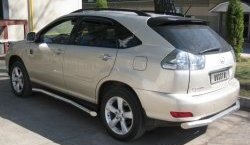 Защита заднего бампера (Ø63 мм, нержавейка) SLITKOFF Lexus RX330 XU30 (2003-2006)