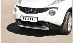 15 799 р. Одинарная защита переднего бампера SLITKOFF диаметром 63 мм Nissan Juke 1 YF15 дорестайлинг (2010-2014)  с доставкой в г. Екатеринбург. Увеличить фотографию 8