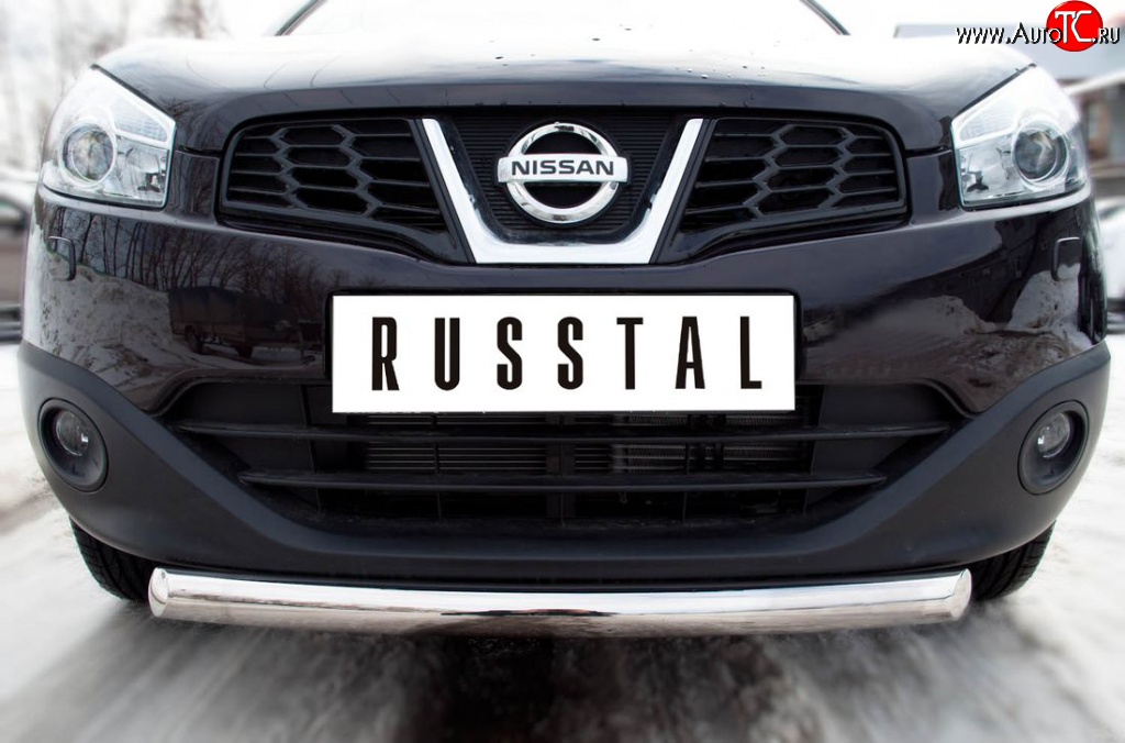 14 449 р. Одинарная защита переднего бампера Russtal диаметром 63 мм  Nissan Qashqai  1 (2010-2013) J10 рестайлинг  с доставкой в г. Екатеринбург