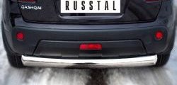 13 749 р. Защита заднего бампера (Ø76 мм, нержавейка) Russtal Nissan Qashqai 1 J10 рестайлинг (2010-2013)  с доставкой в г. Екатеринбург. Увеличить фотографию 1