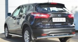 24 649 р. Широкая защита порогов SLITKOFF Nissan Qashqai 2 J11 дорестайлинг (2013-2019)  с доставкой в г. Екатеринбург. Увеличить фотографию 3