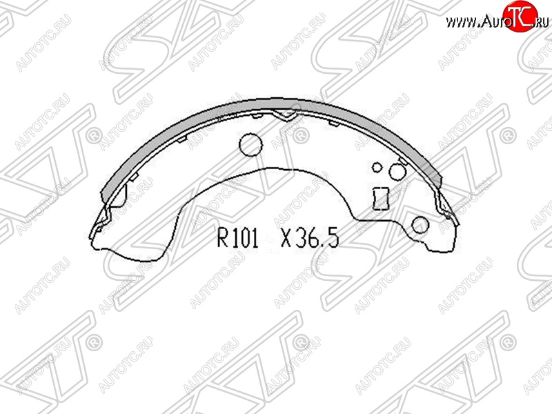 1 189 р. Колодки тормозные SAT (задние) Nissan Bluebird Sylphy седан G10 дорестайлинг (2000-2003)  с доставкой в г. Екатеринбург