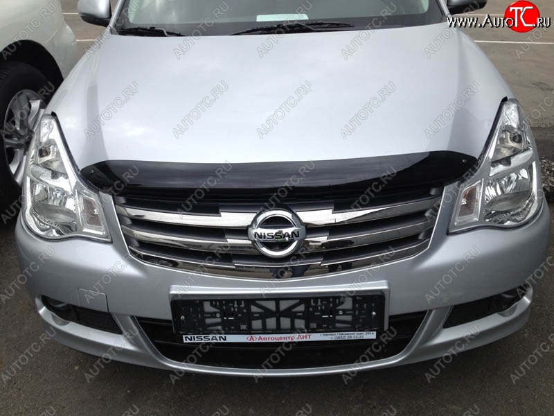 2 799 р. Дефлектор капота NovLine-Autofamily Nissan Almera G15 седан (2012-2019)  с доставкой в г. Екатеринбург