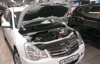 Упоры капота Russtal Nissan Almera G15 седан (2012-2019)