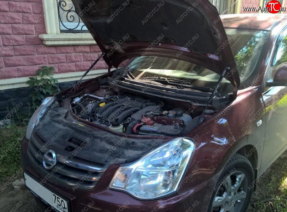 2 199 р. Газовые упоры капота Berkut Nissan Almera G15 седан (2012-2019)  с доставкой в г. Екатеринбург