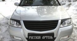 999 р. Реснички на фары RA Nissan Almera Classic седан B10 (2006-2013) (Неокрашенные)  с доставкой в г. Екатеринбург. Увеличить фотографию 5