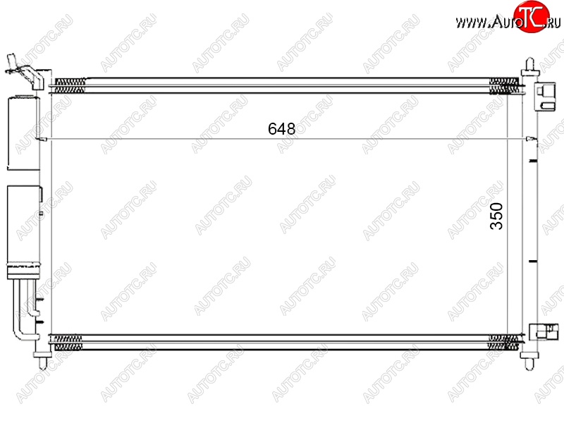 5 199 р. Радиатор кондиционера SAT  Nissan Cube ( 2,  3) - Tiida ( 1 хэтчбэк,  1 седан,  1 хэтчбек)  с доставкой в г. Екатеринбург