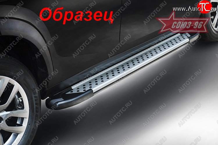 8 189 р. Пороги из алюминиевого профиля 4x2 Souz-96 Nissan Juke 1 YF15 рестайлинг (2014-2020)  с доставкой в г. Екатеринбург