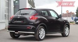 14 489 р. Защита заднего бампера 4x4 Souz-96 Premium (d60)  Nissan Juke  1 YF15 (2010-2020) дорестайлинг, рестайлинг  с доставкой в г. Екатеринбург. Увеличить фотографию 2