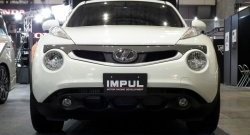 5 249 р. Решётка радиатора Impul Nissan Juke 1 YF15 дорестайлинг (2010-2014) (Неокрашенная)  с доставкой в г. Екатеринбург. Увеличить фотографию 2