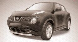 Защита переднего бампера из короткой трубы диаметром 76 мм Slitkoff Nissan (Нисан) Juke (Жук)  1 YF15 (2010-2014) 1 YF15 дорестайлинг