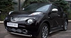 16 799 р. Одинарная защита переднего бампера SLITKOFF диаметром 76 мм (4x4) Nissan Juke 1 YF15 дорестайлинг (2010-2014)  с доставкой в г. Екатеринбург. Увеличить фотографию 4