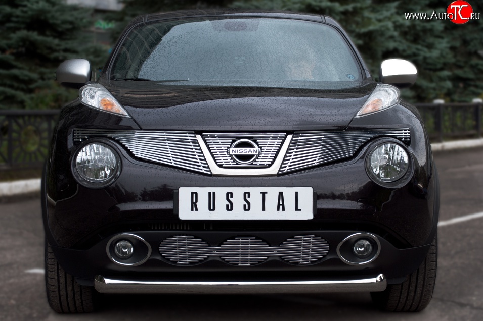 16 799 р. Одинарная защита переднего бампера SLITKOFF диаметром 76 мм (4x4) Nissan Juke 1 YF15 дорестайлинг (2010-2014)  с доставкой в г. Екатеринбург