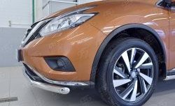 14 599 р. Защита переднего бампера (Ø63 мм, нержавейка) Russtal Nissan Murano 3 Z52 дорестайлинг (2015-2022)  с доставкой в г. Екатеринбург. Увеличить фотографию 3