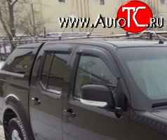 1 249 р. Комплект дефлекторов окон (Frontier) SkyLine Nissan Navara 2 D40 дорестайлинг (2004-2010)  с доставкой в г. Екатеринбург