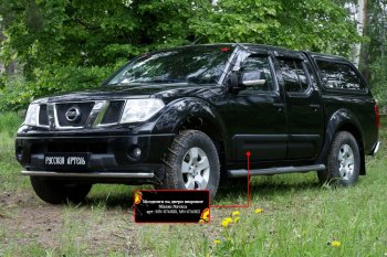 2 299 р. Молдинг двери RA (широкий, передний левый) Nissan Navara 2 D40 дорестайлинг (2004-2010) (Поверхность глянец (под окраску), Неокрашенные)  с доставкой в г. Екатеринбург. Увеличить фотографию 2