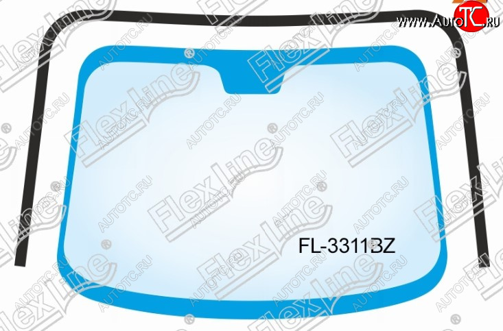 1 799 р. Молдинг лобового стекла FlexLine Nissan Note 1 E11 дорестайлинг (2004-2008)  с доставкой в г. Екатеринбург