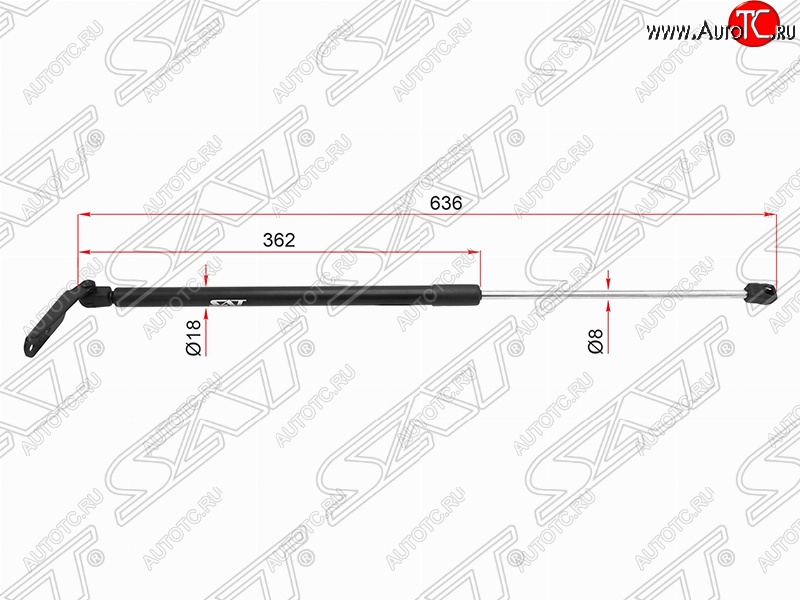 919 р. Левый упор крышки багажника (газовый) SAT  Nissan Note  2 (2012-2016) E12 дорестайлинг  с доставкой в г. Екатеринбург