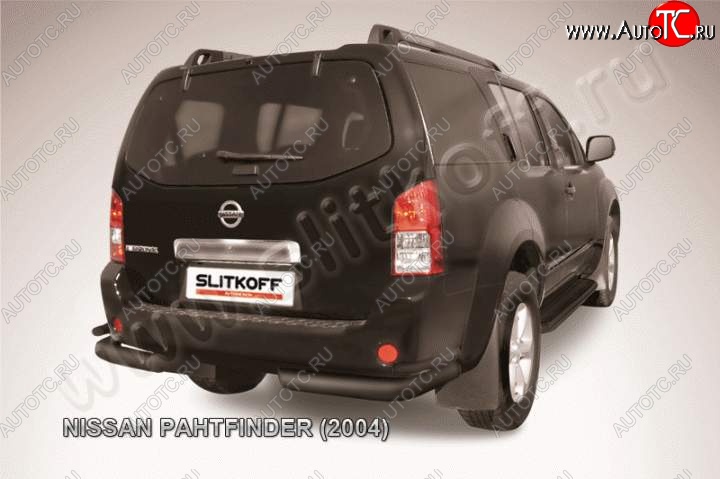 10 999 р. Уголки d76+d42 двойные Nissan Pathfinder R51 дорестайлинг (2004-2007) (Цвет: серебристый)  с доставкой в г. Екатеринбург