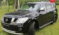 34 149 р. Накладки на колёсные арки Safary Nissan Patrol 6 Y62 дорестайлинг (2010-2014) (Неокрашенные)  с доставкой в г. Екатеринбург. Увеличить фотографию 1