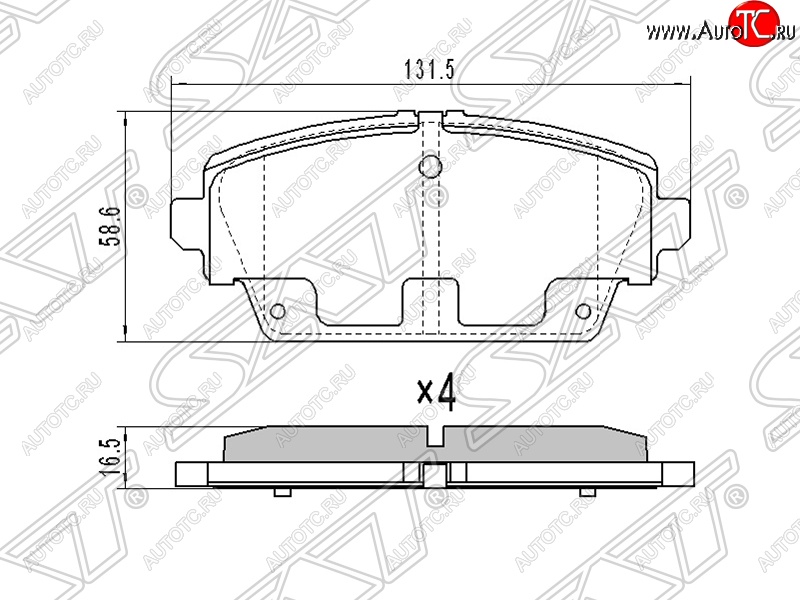 1 389 р. Колодки тормозные SAT (передние, 1.6/1.8)  Nissan Primera ( 3 седан,  3 универсал) - Tino  с доставкой в г. Екатеринбург