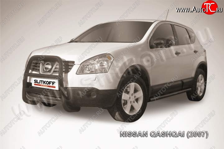 15 999 р. Кенгурятник d57 высокий Nissan Qashqai 1 дорестайлинг (2007-2010) (Цвет: серебристый)  с доставкой в г. Екатеринбург