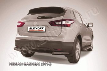 7 199 р. Уголки d76 Nissan Qashqai 2 J11 дорестайлинг (2013-2019) (Цвет: серебристый)  с доставкой в г. Екатеринбург. Увеличить фотографию 1