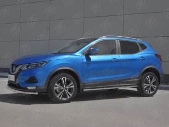 10 399 р. Защита переднего бампера (Ø42 мм, нержавейка) Russtal  Nissan Qashqai  2 (2017-2022) J11 рестайлинг  с доставкой в г. Екатеринбург. Увеличить фотографию 3