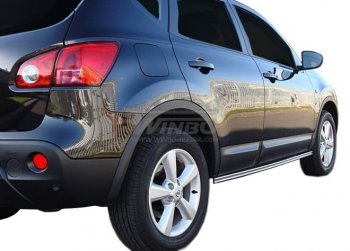 Защита кузовного порога WINBO (нержавейка) Nissan Qashqai 1 дорестайлинг (2007-2010)