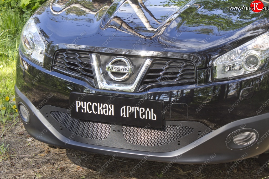 2 099 р. Защитная сетка решетки переднего бампера РА Nissan Qashqai 1 J10 рестайлинг (2010-2013)  с доставкой в г. Екатеринбург