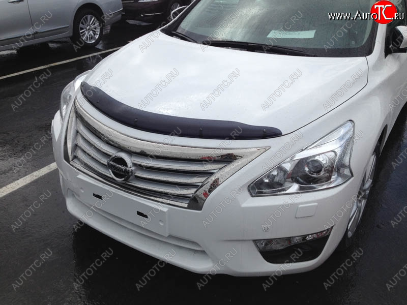 4 599 р. Дефлектор капота SIM Nissan Teana 3 L33 дорестайлинг (2014-2020)  с доставкой в г. Екатеринбург