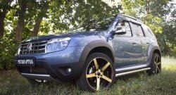 6 249 р. Накладки колесных арок RA (короткие, комплект) Renault Duster HS дорестайлинг (2010-2015) (Поверхность шагрень)  с доставкой в г. Екатеринбург. Увеличить фотографию 3