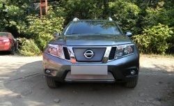 1 539 р. Нижняя сетка на бампер Russtal (хром) Nissan Terrano D10 рестайлинг (2016-2022)  с доставкой в г. Екатеринбург. Увеличить фотографию 4