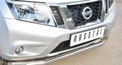 11 499 р. Одинарная защита переднего бампера диаметром 63 мм SLITKOFF Nissan Terrano D10 рестайлинг (2016-2022)  с доставкой в г. Екатеринбург. Увеличить фотографию 2