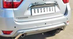 10 399 р. Защита заднего бампера (Ø42 мм волна, нержавейка) Russtal Nissan Terrano D10 дорестайлинг (2013-2016)  с доставкой в г. Екатеринбург. Увеличить фотографию 2