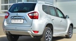 10 399 р. Защита заднего бампера (Ø42 мм волна, нержавейка) Russtal Nissan Terrano D10 дорестайлинг (2013-2016)  с доставкой в г. Екатеринбург. Увеличить фотографию 4