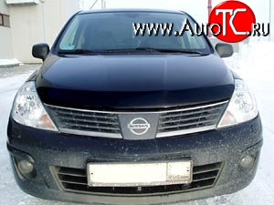 2 699 р. Дефлектор капота NovLine Nissan Tiida 1 хэтчбэк C11 дорестайлинг, Япония (2004-2007)  с доставкой в г. Екатеринбург