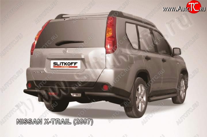 6 999 р. Уголки d57 Nissan X-trail 2 T31 дорестайлинг (2007-2011) (Цвет: серебристый)  с доставкой в г. Екатеринбург