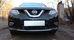 1 499 р. Сетка (под парктроник) на бампер Russtal (черная) Nissan X-trail 3 T32 рестайлинг (2017-2022)  с доставкой в г. Екатеринбург. Увеличить фотографию 1