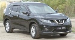 859 р. Зимняя заглушка решетки переднего бампера РА Nissan X-trail 3 T32 дорестайлинг (2013-2018)  с доставкой в г. Екатеринбург. Увеличить фотографию 5