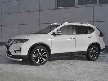 15 699 р. Защита переднего бампера (Ø63 мм, нержавейка) SLITKOFF Nissan X-trail 3 T32 дорестайлинг (2013-2018)  с доставкой в г. Екатеринбург. Увеличить фотографию 2