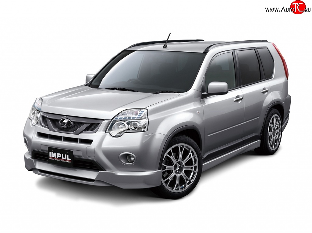 12 049 р. Решётка радиатора Impul Nissan X-trail 2 T31 рестайлинг (2010-2015) (Неокрашенная)  с доставкой в г. Екатеринбург