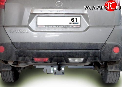 8 549 р. Фаркоп Лидер Плюс (до 1200 кг)  Nissan X-trail  2 T31 (2007-2011) дорестайлинг (Без электропакета)  с доставкой в г. Екатеринбург