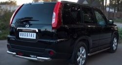 14 599 р. Защита заднего бампера (2 трубы Ø63, нержавейка) SLITKOFF Nissan X-trail 2 T31 рестайлинг (2010-2015)  с доставкой в г. Екатеринбург. Увеличить фотографию 4