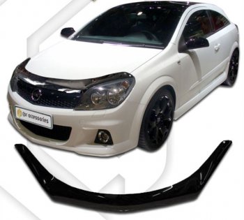 Дефлектор капота CA-Plastiс Opel Astra H хэтчбек 5дв дорестайлинг (2004-2007)