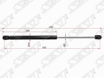 Газовый упор крышки багажника SAT Opel Astra H GTC хэтчбек 3 дв. дорестайлинг (2004-2006)