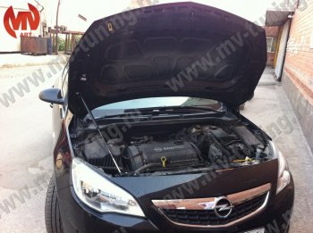 Упор капота MV-Tuning (одинарный) Opel Astra J хэтчбек 5 дв.  рестайлинг (2012-2017)