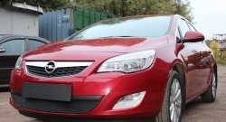 1 469 р. Сетка на бампер Russtal (черная)  Opel Astra  J (2009-2012) хэтчбек 5 дв. дорестайлинг  с доставкой в г. Екатеринбург. Увеличить фотографию 1